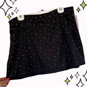 ✨ NWT XL Black Bedazzled Diamante Rhinestone Sparkle Skirt by wild fable ✨
